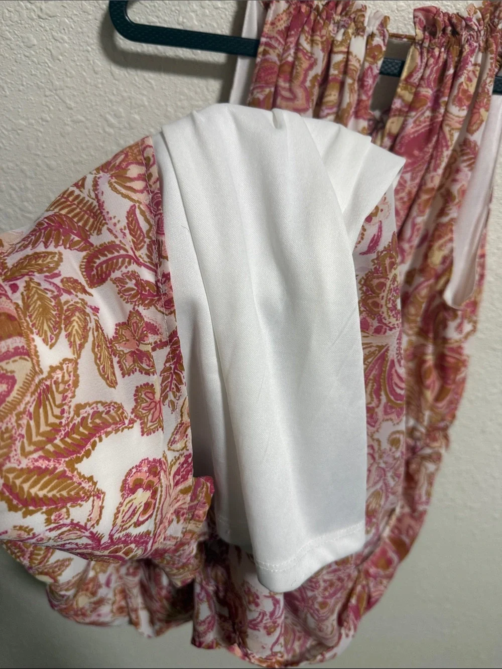 Japna Pink Orange Paisley Floral Halter Maxi Dress Small Sleeveless Boho Summer - Picture 10 of 11